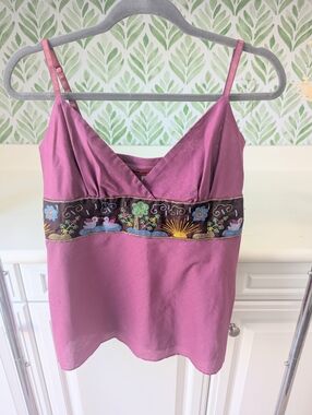 Necessary Objects by Aby Gluck-Frinkel Cotton Top in Dusty Rose Babydoll Y2K L